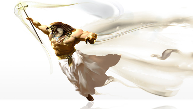 Man sword white dress air free wallpaper - medium preview image