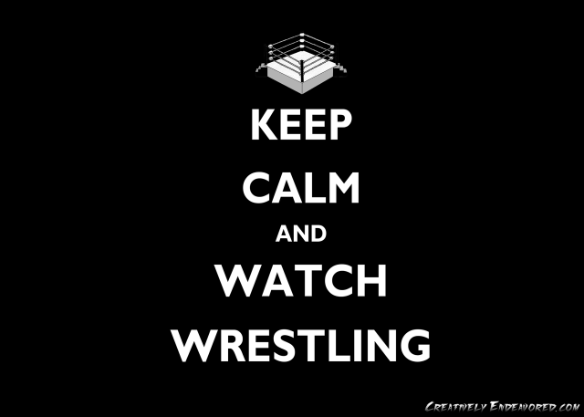 Keep calm and watch wrestling free wallpaper - medium preview image