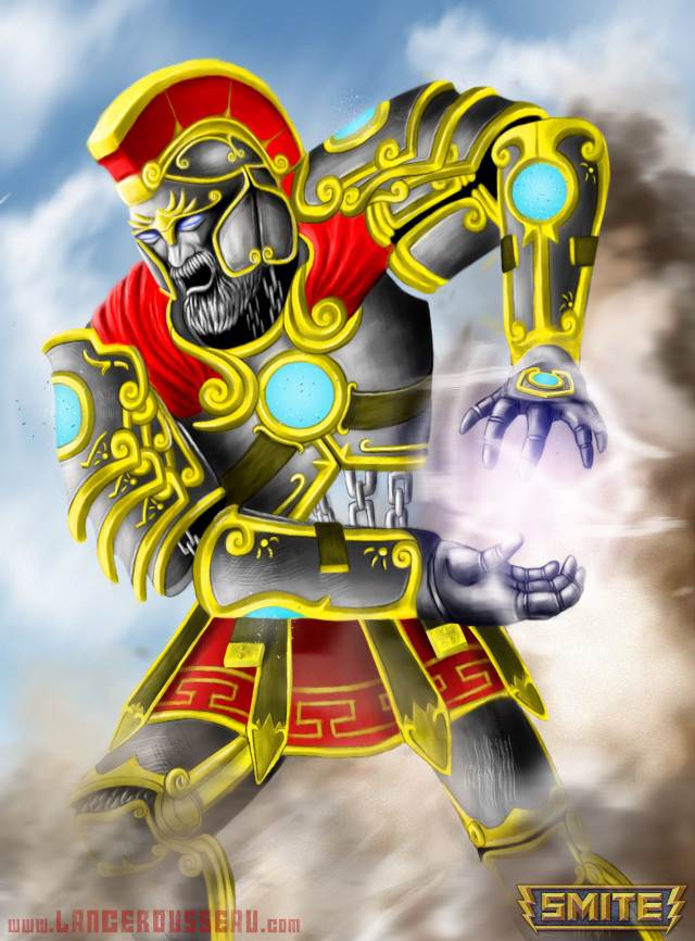 Man in armor holding ball free wallpaper - medium preview image