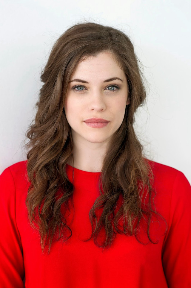 Woman long hair red shirt #4 free wallpaper - medium preview image