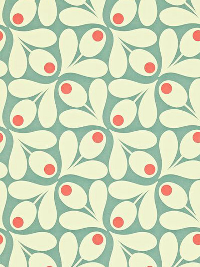 Red dots green background white free wallpaper - medium preview image