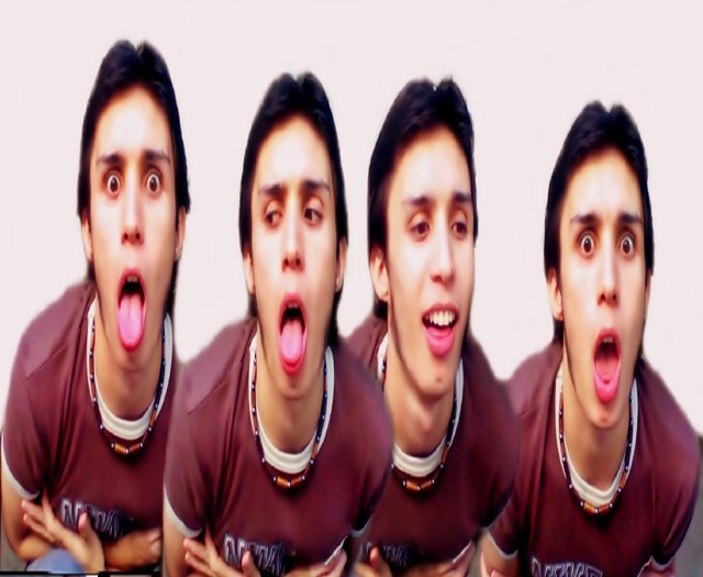 Funny face tongue out expressions free wallpaper - medium preview image