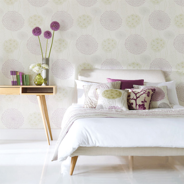 Bed white comforter pillows nightstand free wallpaper - medium preview image