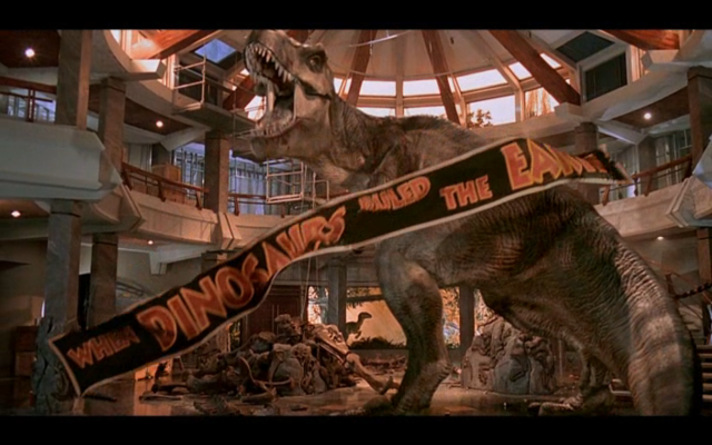 Dinosaur banner museum background window free wallpaper - medium preview image