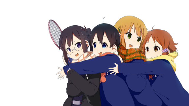 Group hug tennis racket white free wallpaper - medium preview image