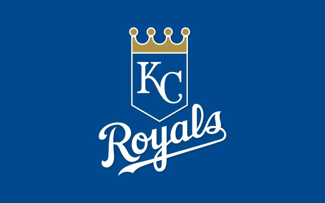 Kansas royals blue background gold #2 free wallpaper - medium preview image