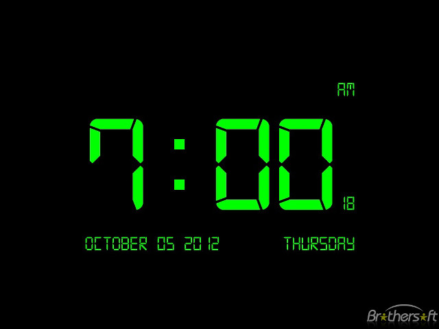 Digital clock time 11 #00 free wallpaper - medium preview image