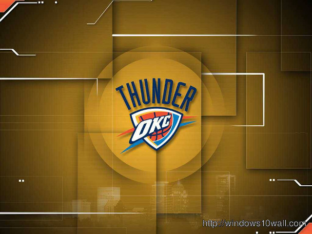 Basketball logo thunder dfc brown free wallpaper - medium preview image