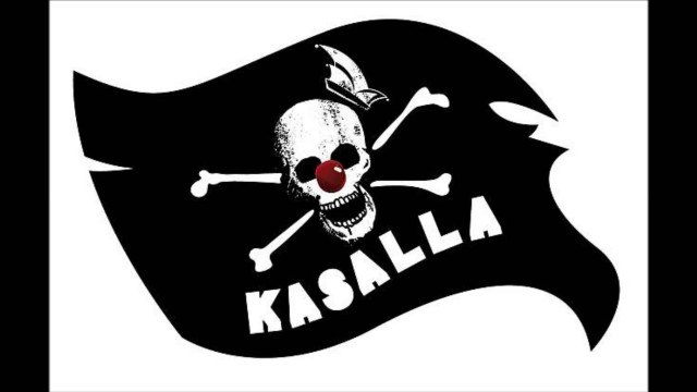 Pirate flag skull red nose free wallpaper - medium preview image