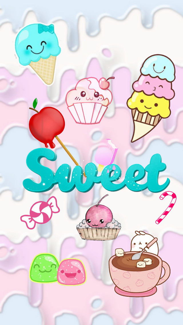 Pink background sweet cupcakes items free wallpaper - medium preview image