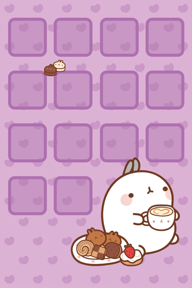 Cartoon character holding plate food free wallpaper - medium preview image