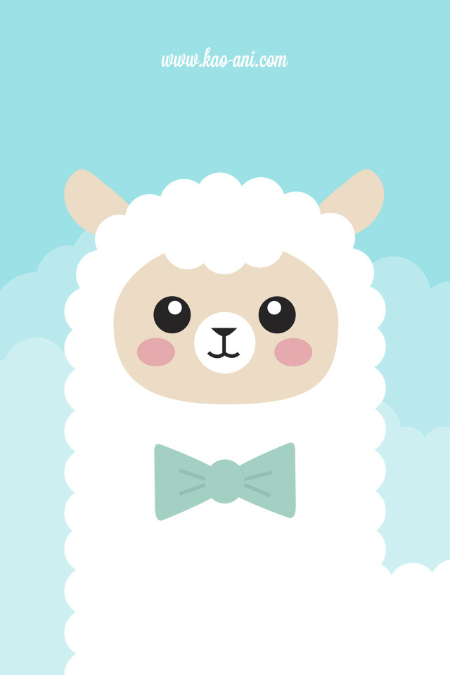 Llama bow tie sky background free wallpaper - medium preview image