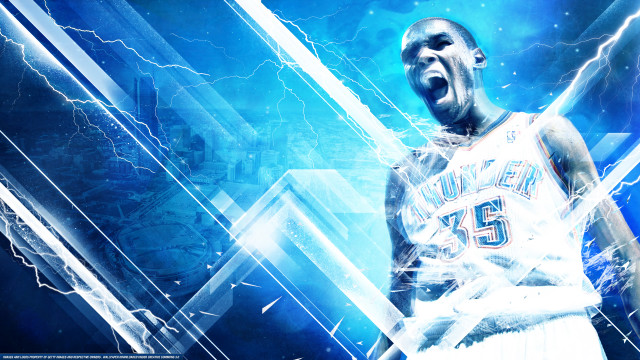 Basketball player lightning background effect free wallpaper - medium preview image