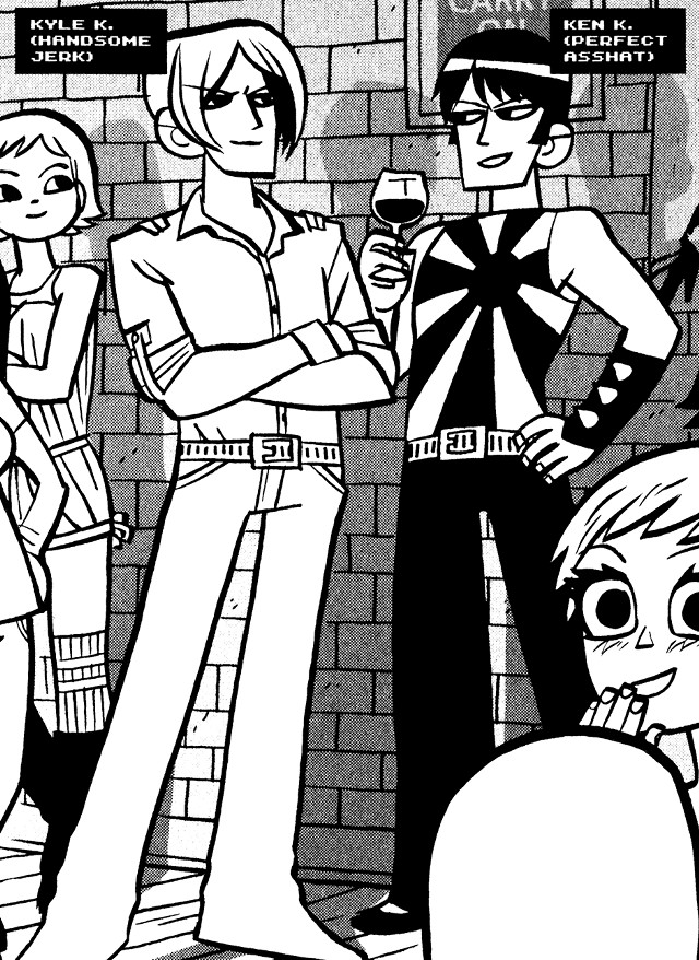 Cartoon group people brick wall free wallpaper - medium preview image