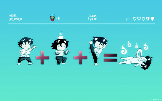 Cartoon character doing different things free wallpaper - medium preview image