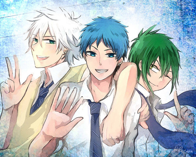 Anime characters posing together picture #3 free wallpaper - medium preview image