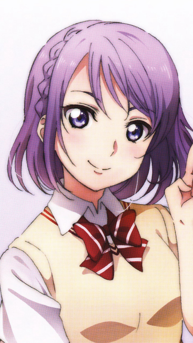 Girl purple hair bow tie #3 free wallpaper - medium preview image