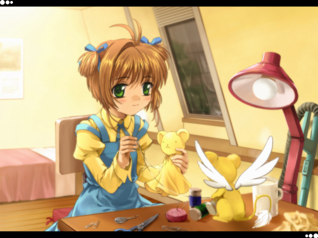 Alice girl teddy lamp anime free wallpaper - medium preview image