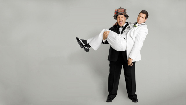 Two men tuxedos posing picture free wallpaper - medium preview image