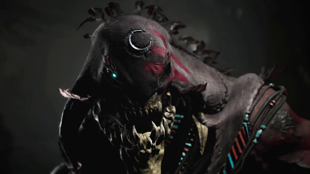 Creepy creature weird face green free wallpaper - medium preview image