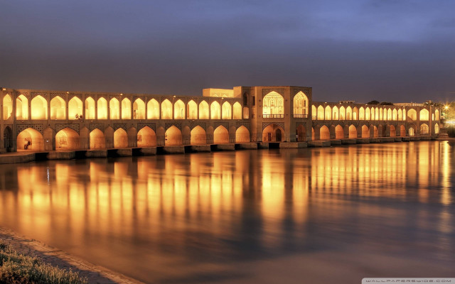 Bridge water night lights building #4 free wallpaper - medium preview image
