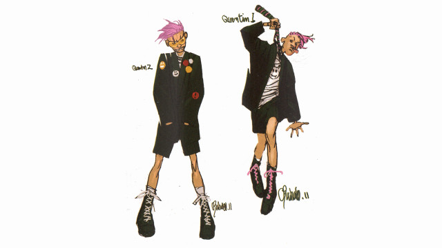 Punk people bat baseball drawing free wallpaper - medium preview image