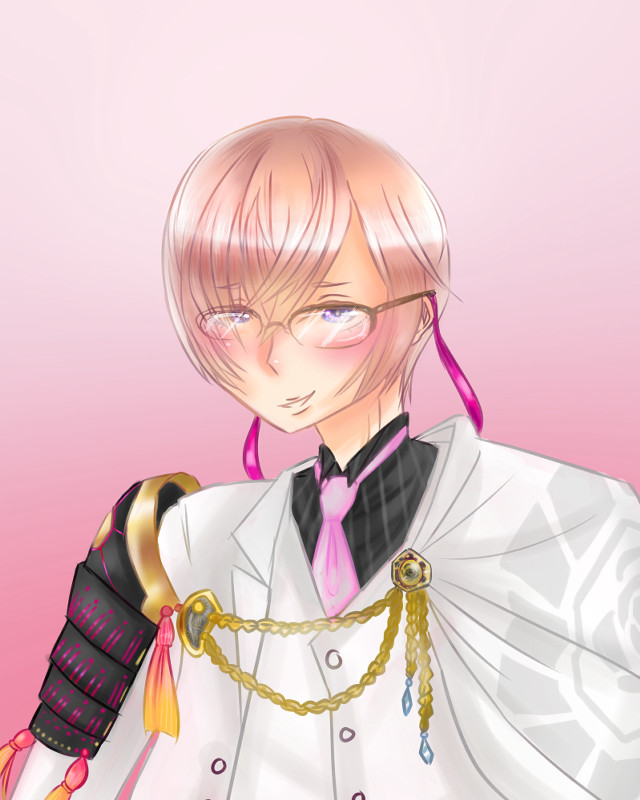 Pink hair armor military portrait free wallpaper - medium preview image