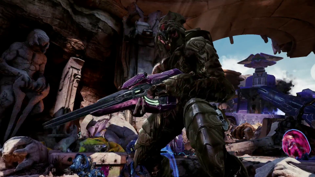 Cave man giant sword ruins free wallpaper - medium preview image