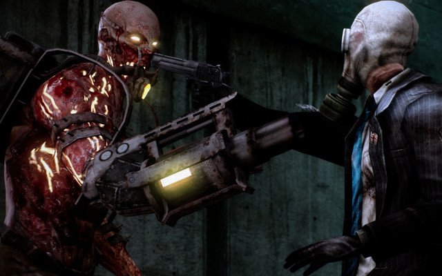 Man gun creepy robot dark free wallpaper - medium preview image