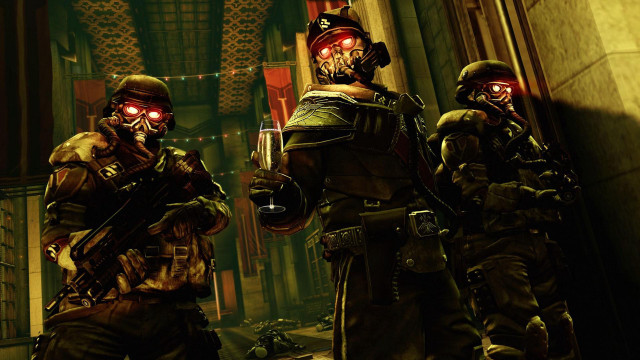 Soldiers building red eyes red free wallpaper - medium preview image