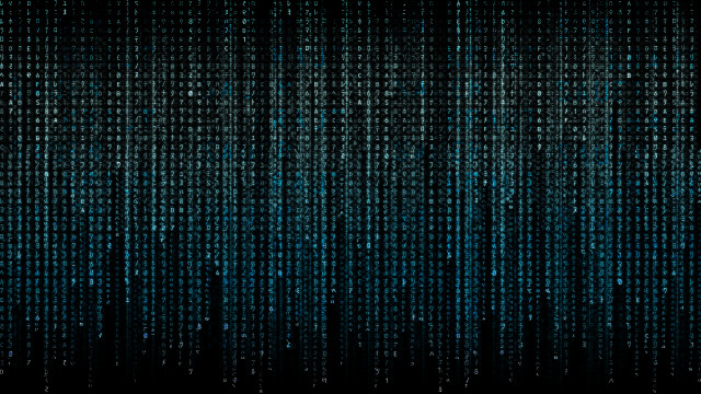 Dark blue numbers black background free wallpaper - medium preview image