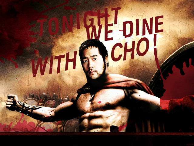 Man sword banner tonight dine free wallpaper - medium preview image