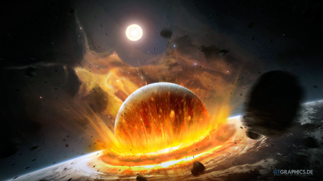 Large object space bright light free wallpaper - medium preview image