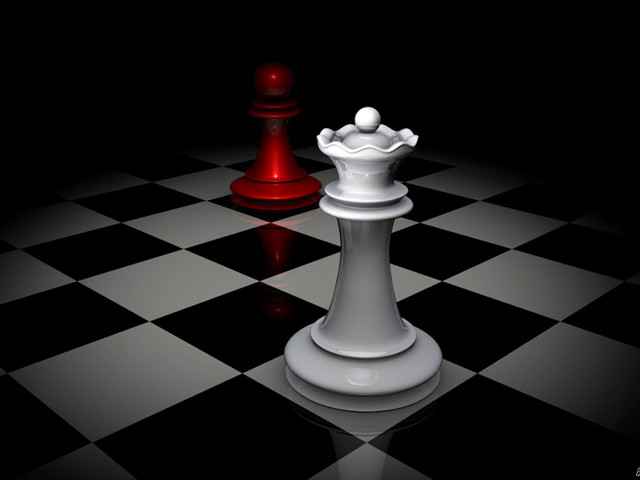 Chess piece checkered floor red free wallpaper - medium preview image