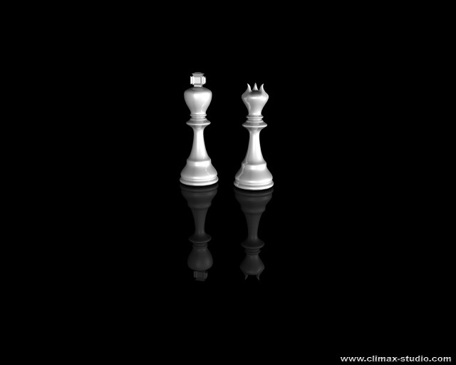 White chess piece black background free wallpaper - medium preview image