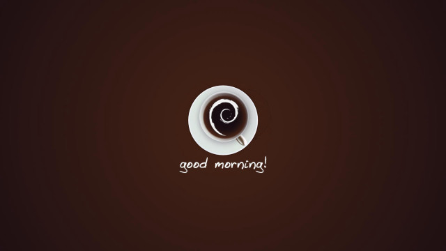 Cup coffee spoon good morning free wallpaper - medium preview image