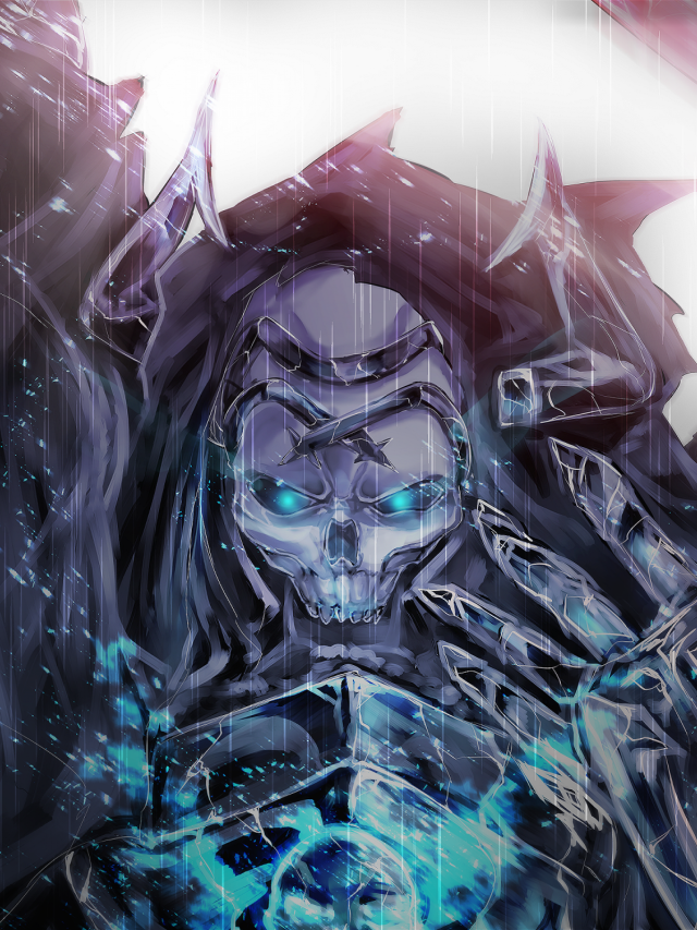 Demonic man sword skull red free wallpaper - medium preview image