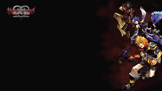 Anime characters dark wings back free wallpaper - medium preview image