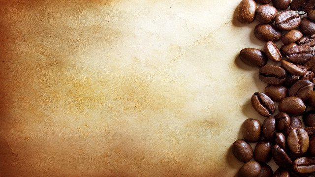Coffee beans parchment grungy background #2 free wallpaper - medium preview image