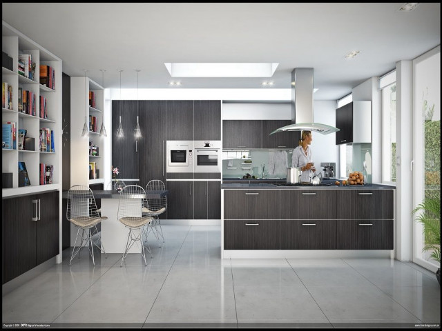 Kitchen table chairs stove microwave #2 free wallpaper - medium preview image