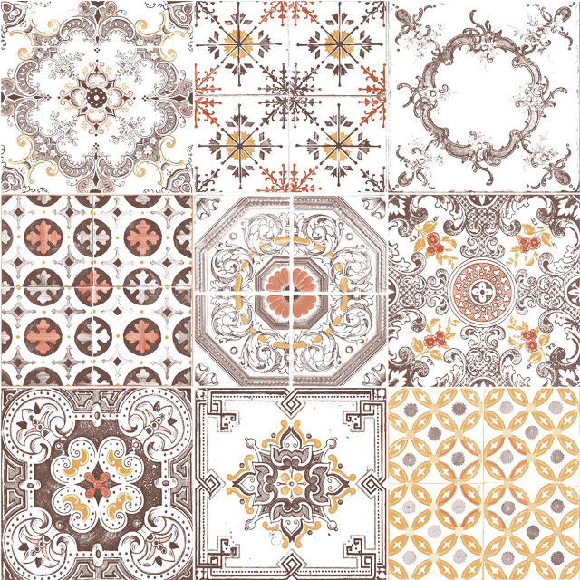 Four patterns different colors sizes free wallpaper - medium preview image