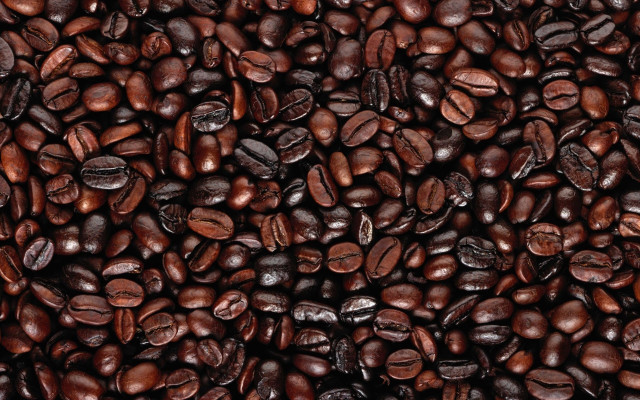 Coffee beans pile top abundance free wallpaper - medium preview image