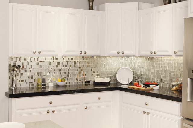 Kitchen white cabinets black countertops free wallpaper - medium preview image