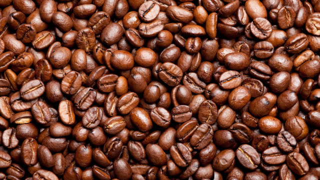 Coffee beans brown background brown free wallpaper - medium preview image