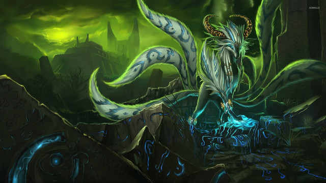 Strange creature painting unique expression free wallpaper - medium preview image