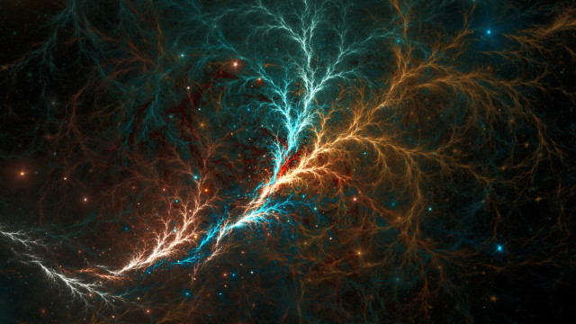Large cluster stars blue yellow free wallpaper - medium preview image