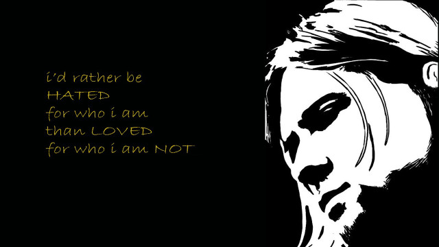 Black white man quote hated free wallpaper - medium preview image