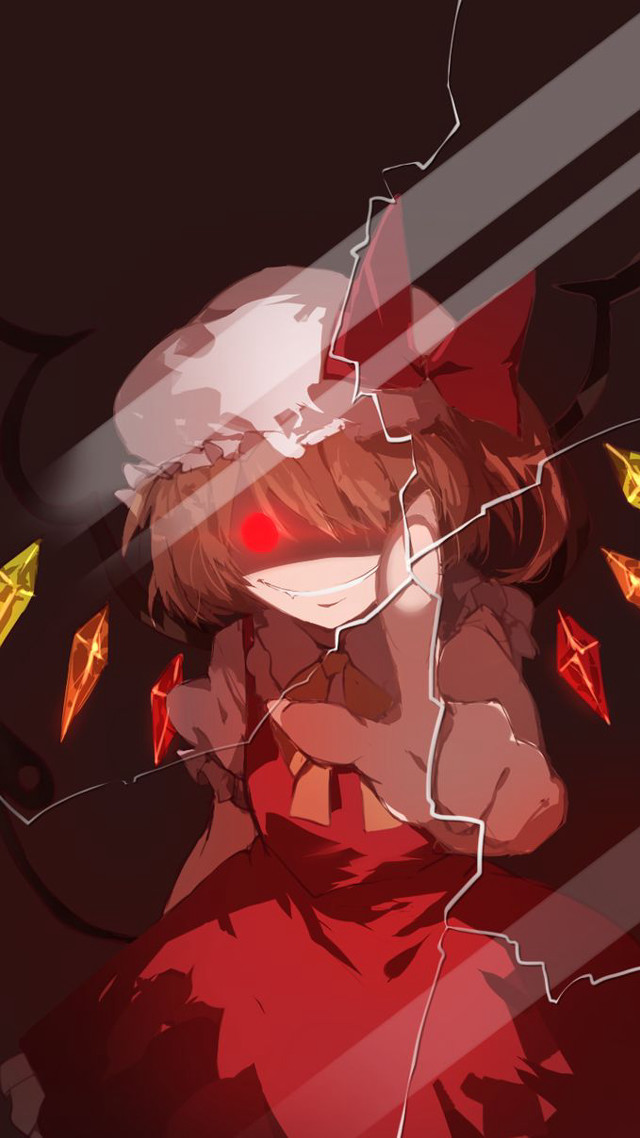 Red shirt hat glowing eyes free wallpaper - medium preview image