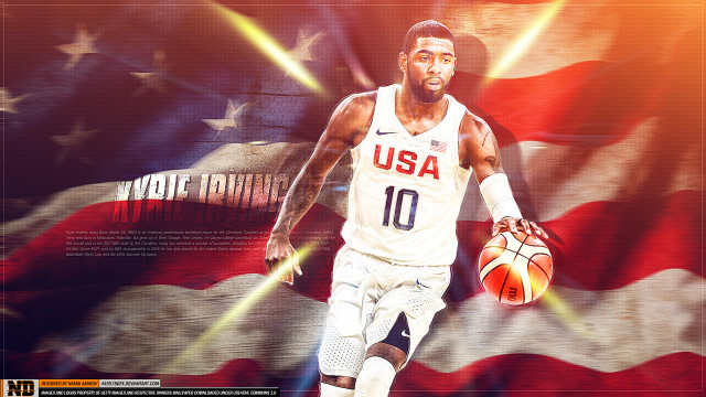 Man holding basketball american flag free wallpaper - medium preview image