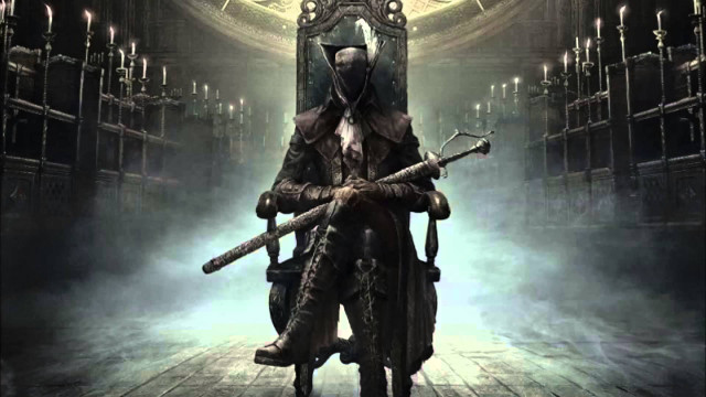 Man black suit sword shield free wallpaper - medium preview image